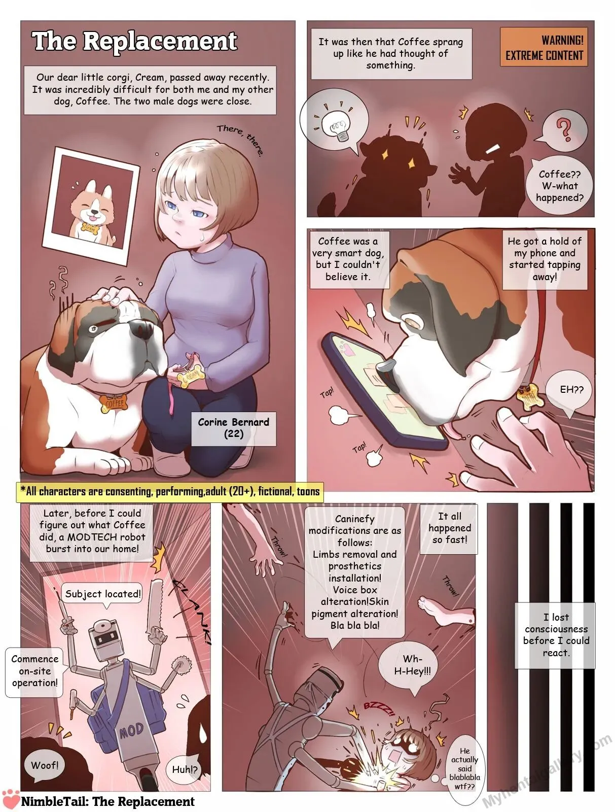 The Replacement porno comics Cover