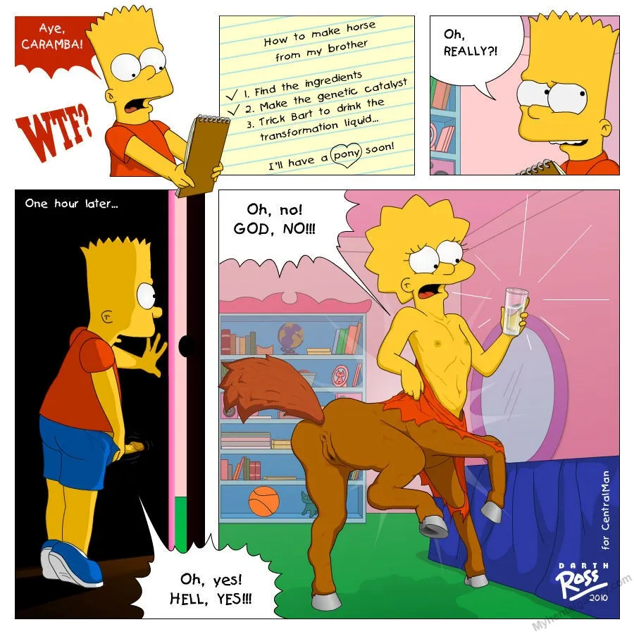 Bart And Lisa TF porno comics Cover