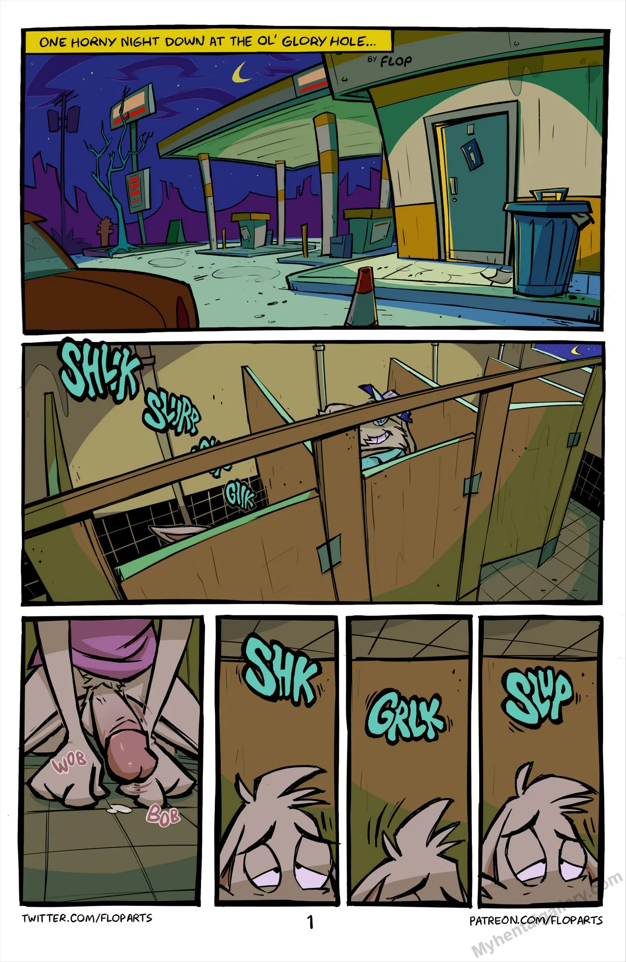 Haunted Gloryhole porno comics Cover