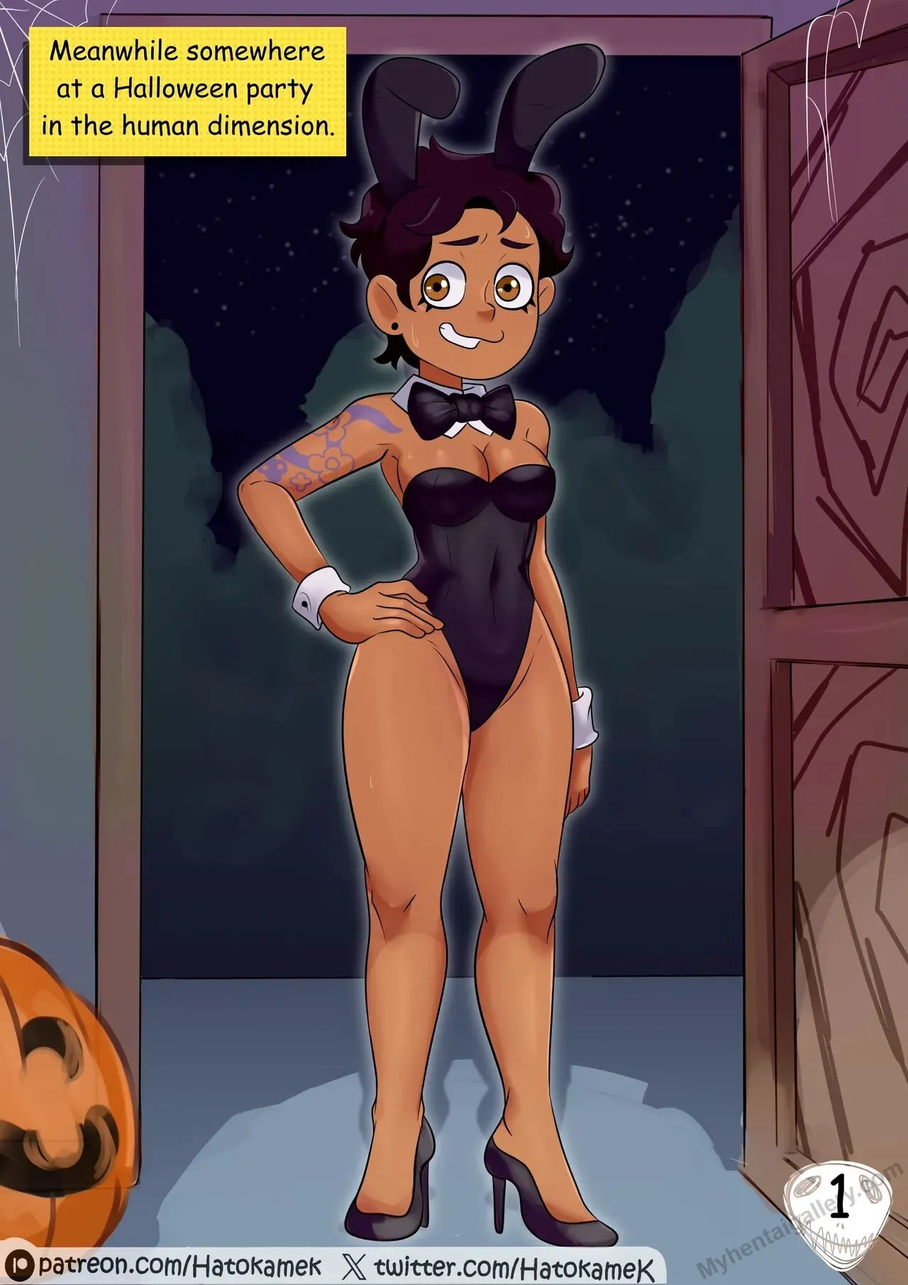 Girls At A Halloween Party porno comics