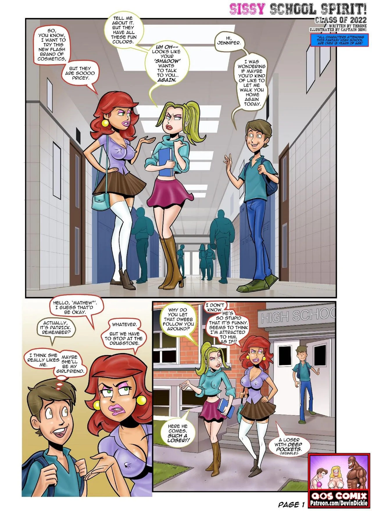 Sissy School Spirit - Class Of 2022 porno comics Cover