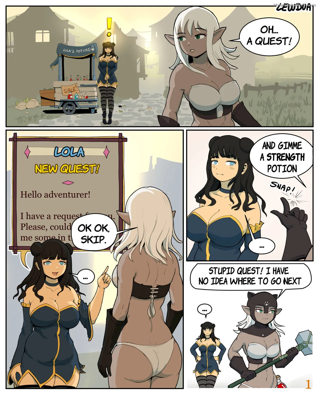Lola Meets Pamela porno comics Cover
