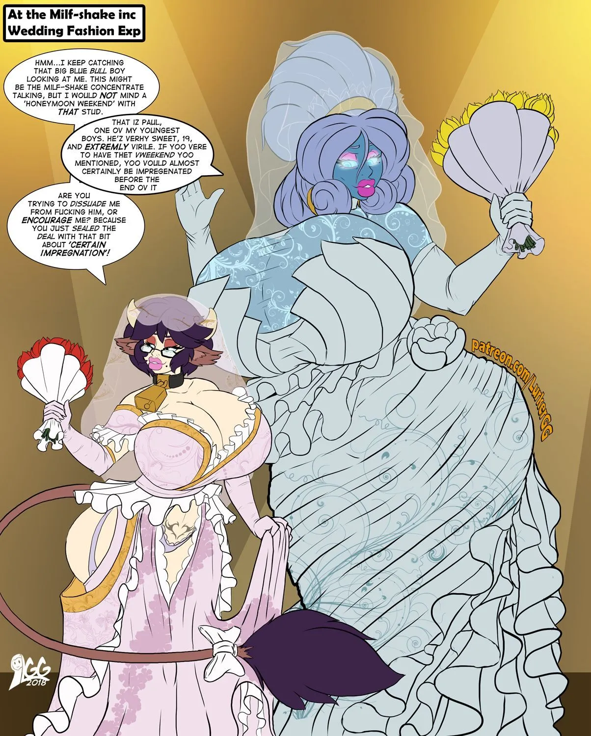 Milfshake Inc - Wedding Fasion Expo porno comics Cover