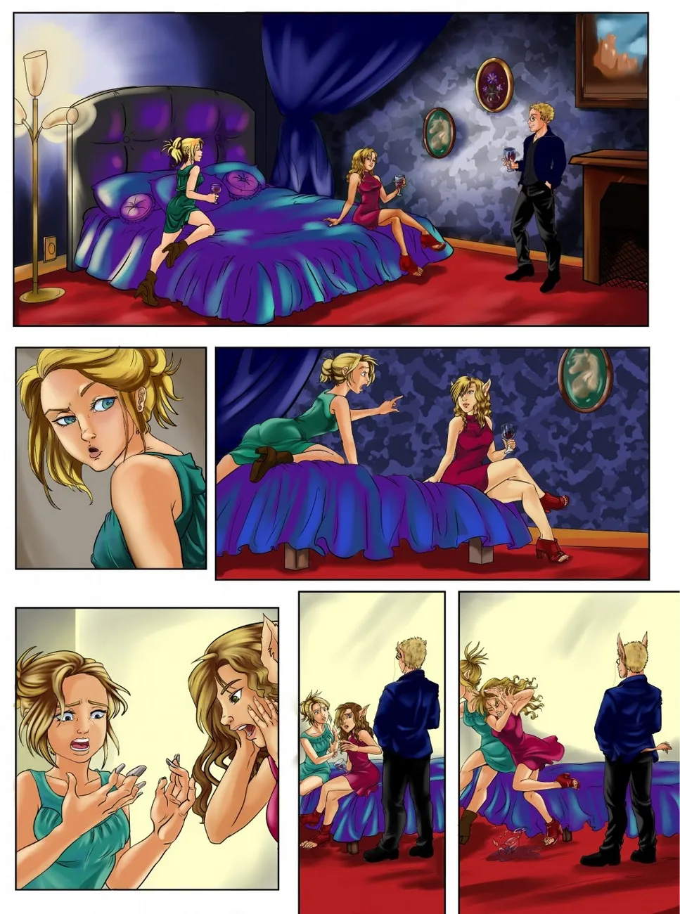 Horse Threesome porno comics