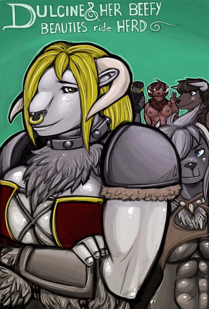 Dulcene & Her Beefy Beauties Ride Herd porno comics Cover