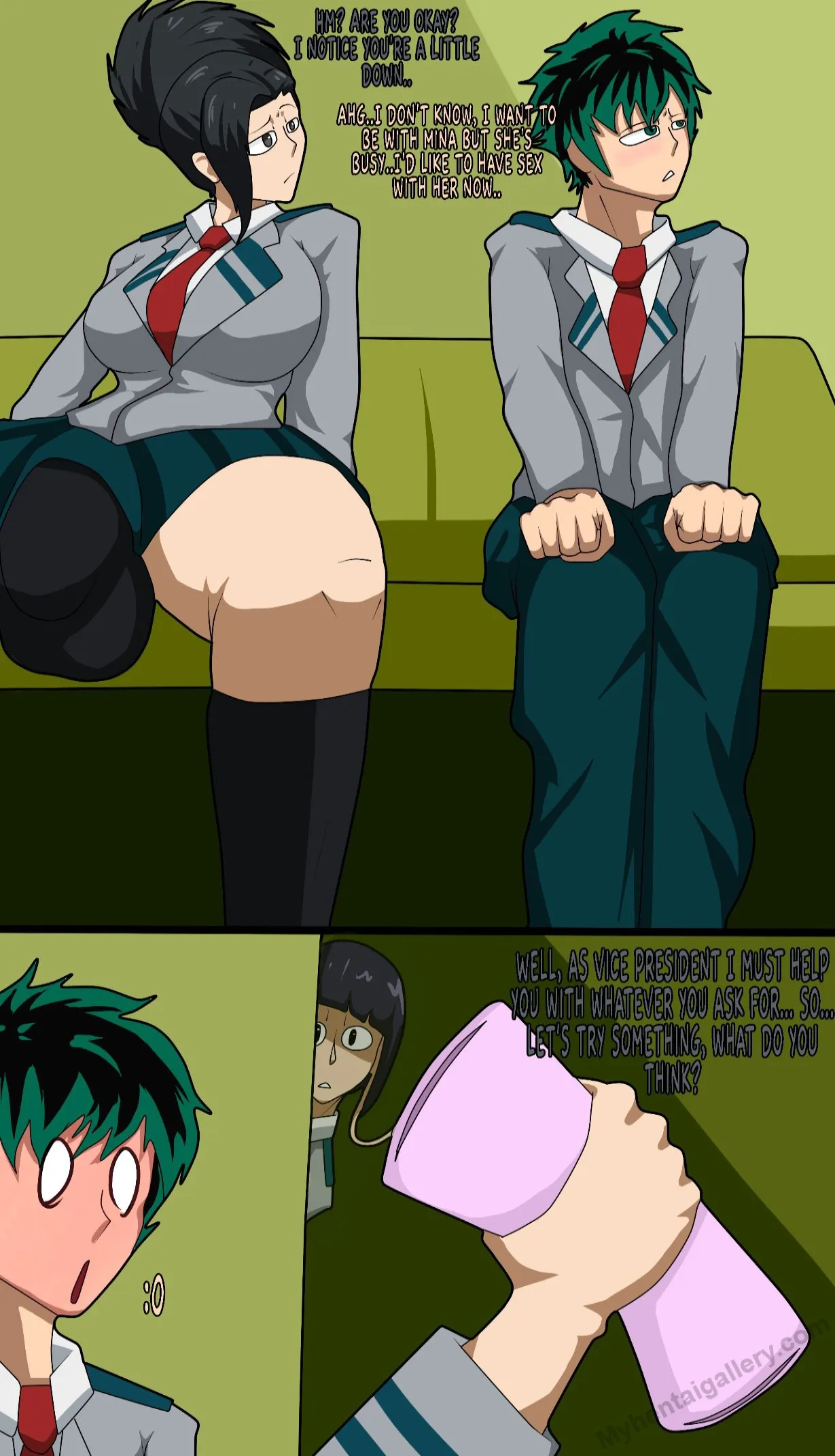 Deku's Time With Futas porno comics Cover
