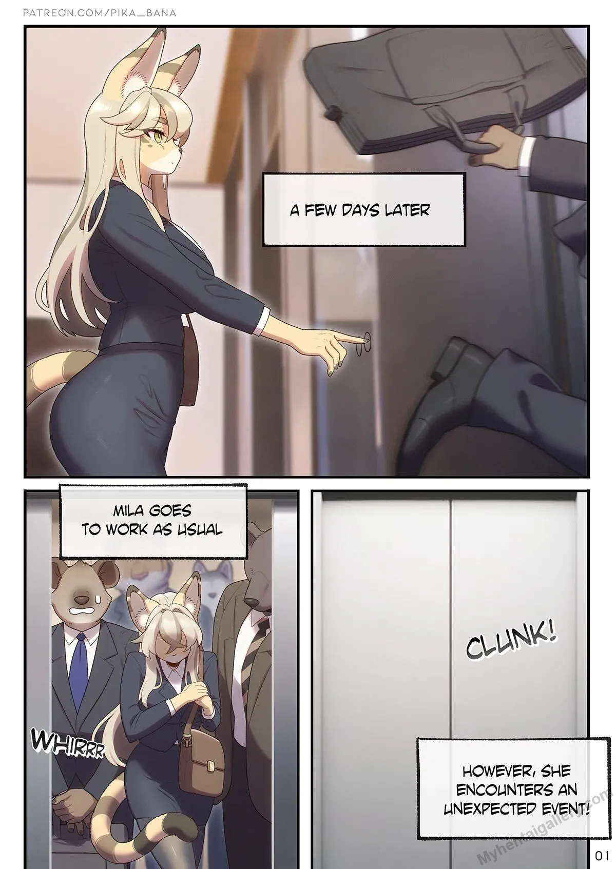 The Sexret Elevator porno comics