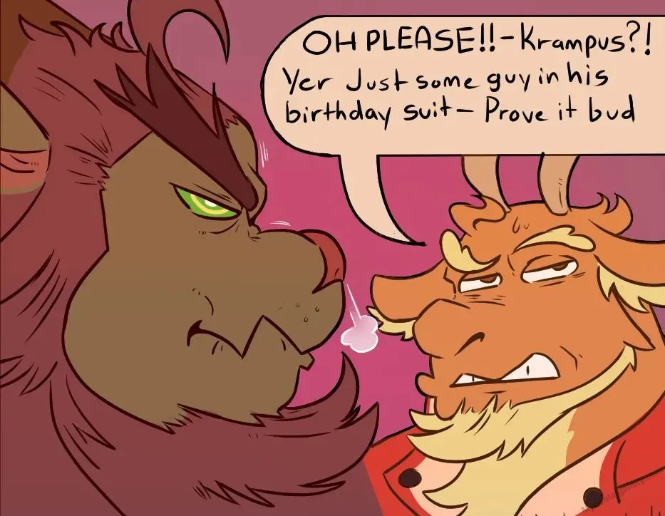 Sassing Krampus porno comics