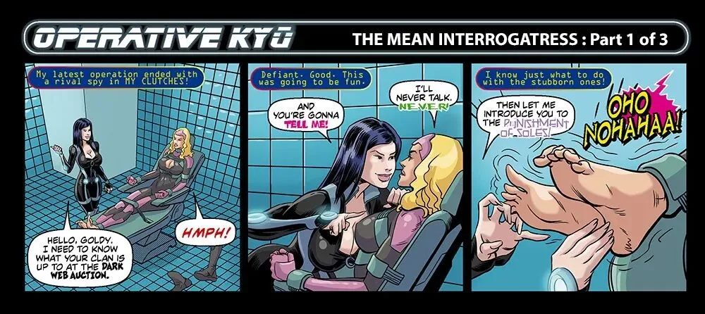 Operative Kyu - The Mean Interrogatress porno comics Cover