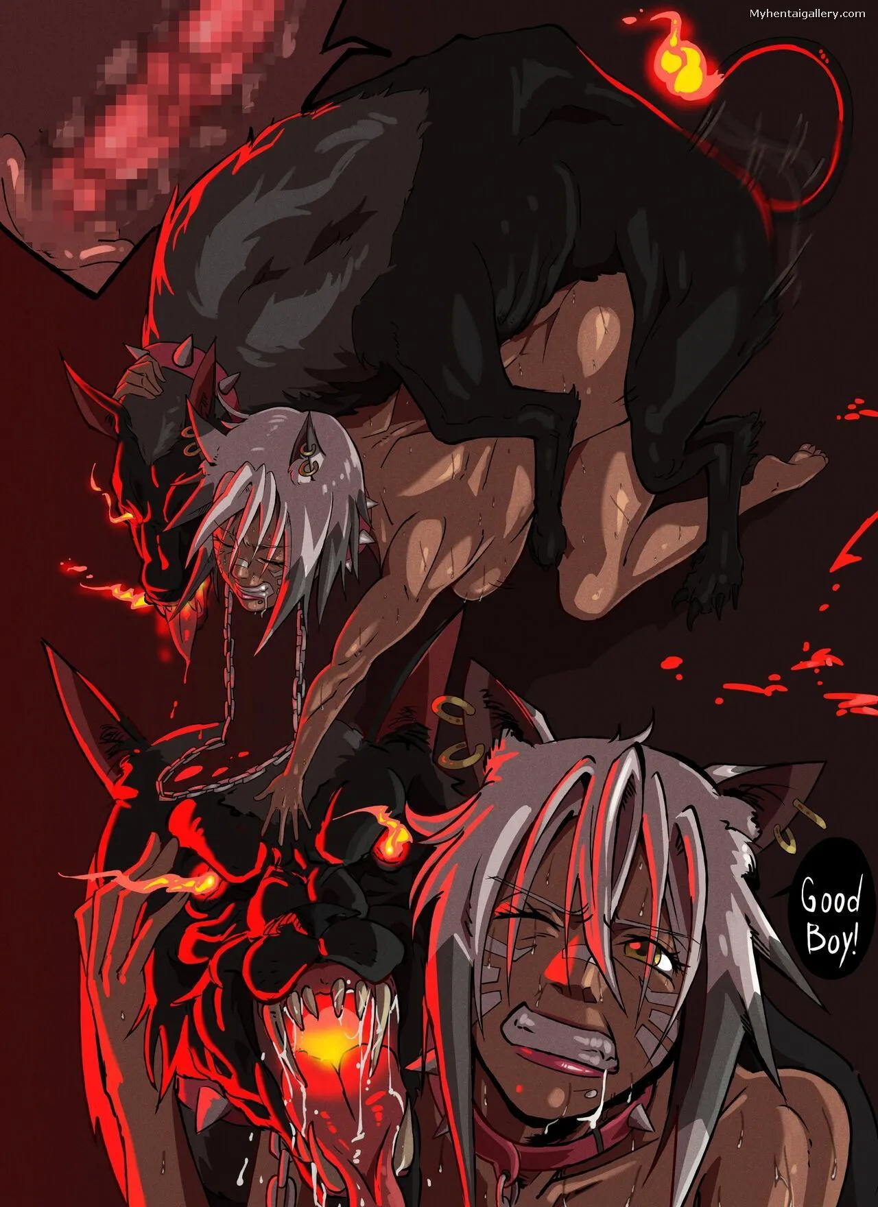 Getting Fucked By A Hellhound porno comics