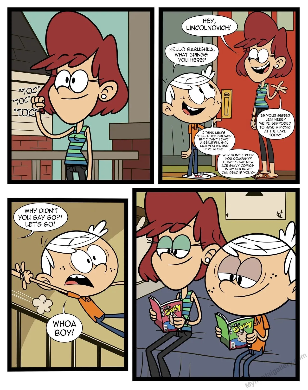 Lincoln x Becky porno comics
