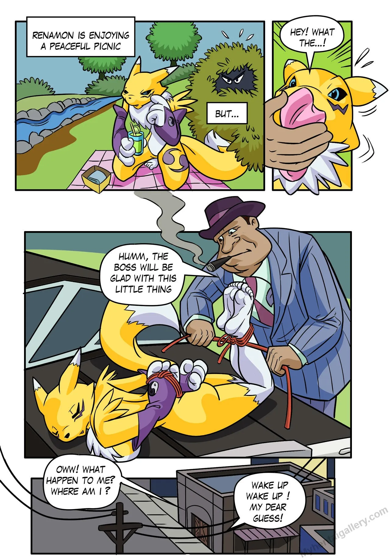 Renamon Tickled By Turtelli porno comics Cover