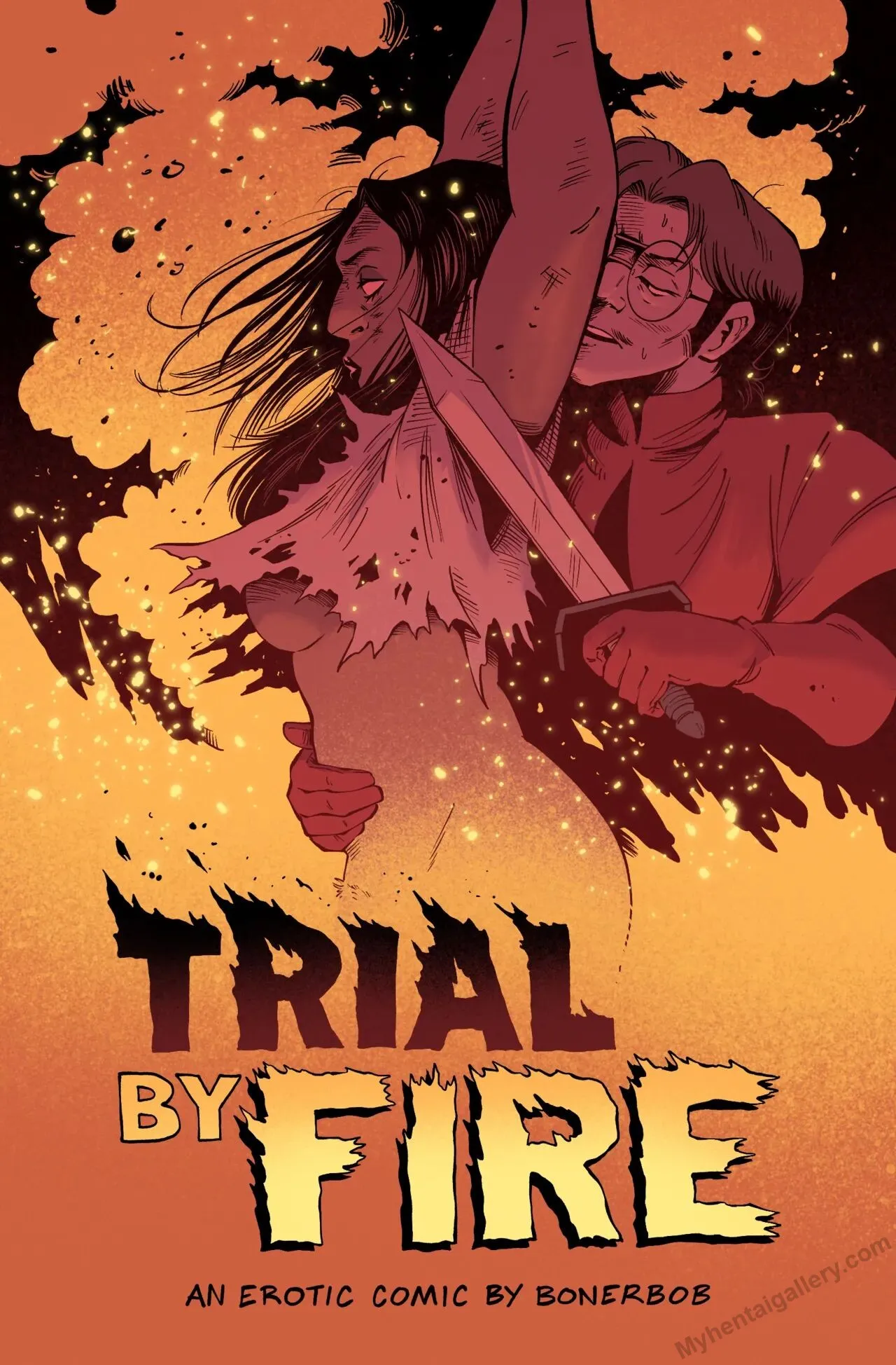 Trial By Fire porno comics Cover