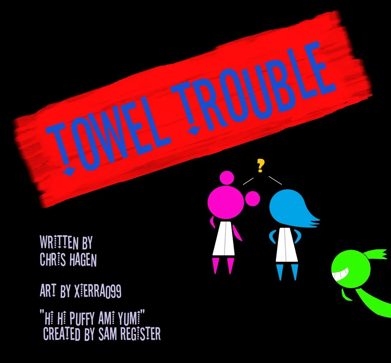 Towel Trouble porno comics Cover