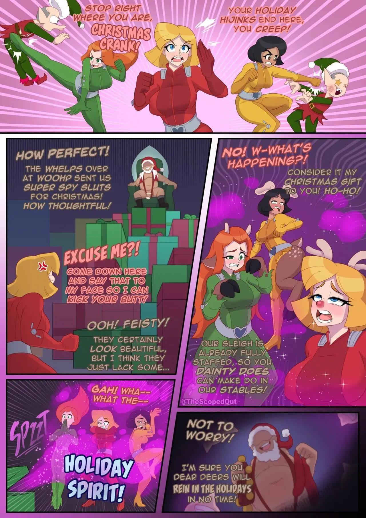Sleigh, Queens! porno comics Cover