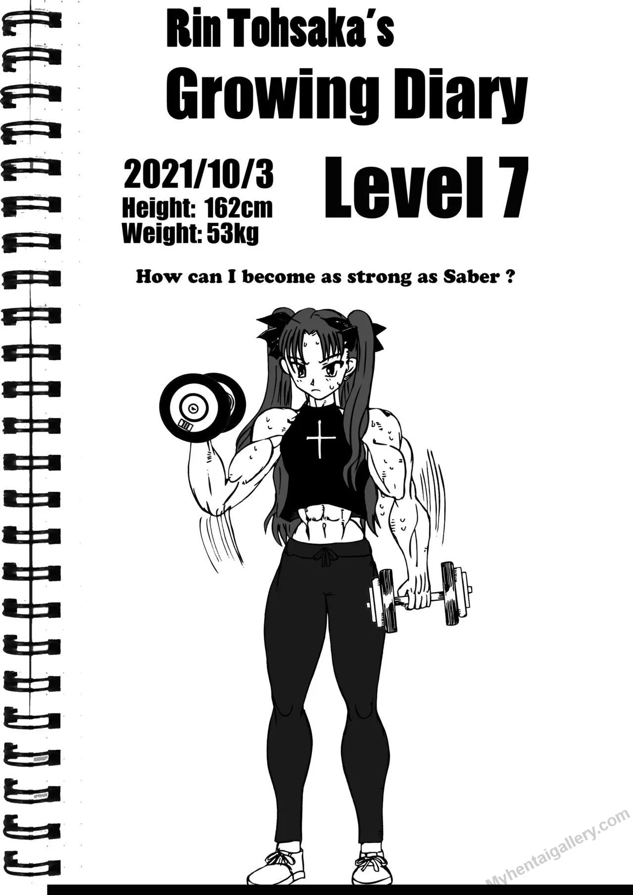 Rin Tohsaka's Growth Diary porno comics Cover