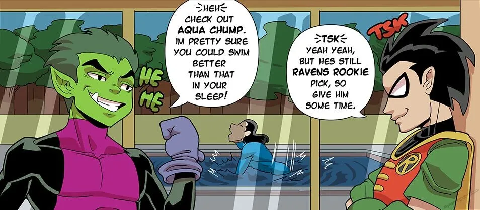 Aqua Lad porno comics