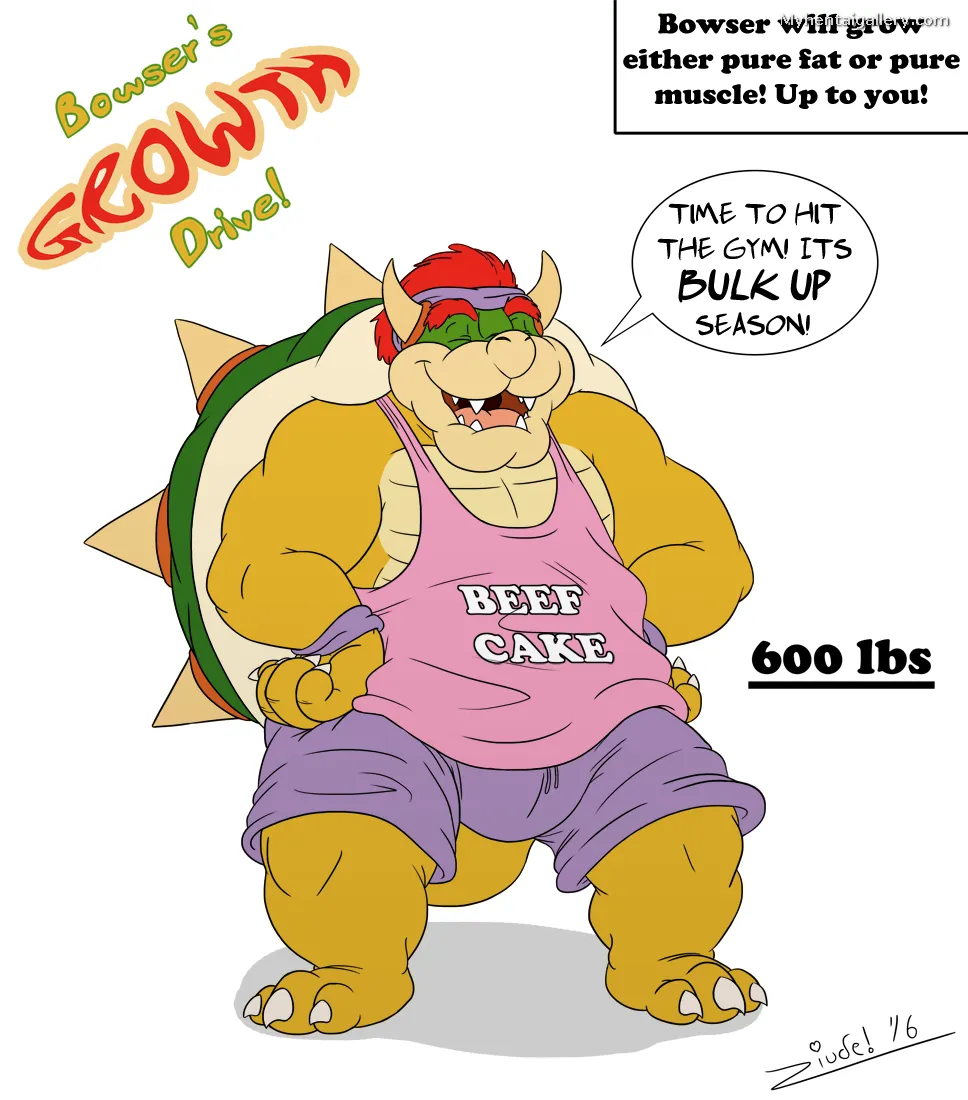 Bowser's Growht Drive! (Muscle Version) porno comics