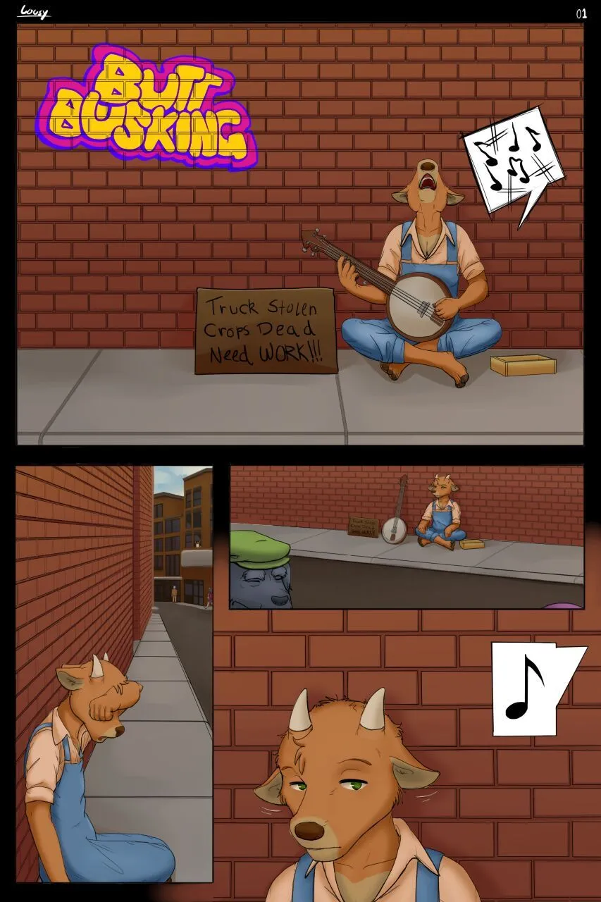 Butt Busking porno comics