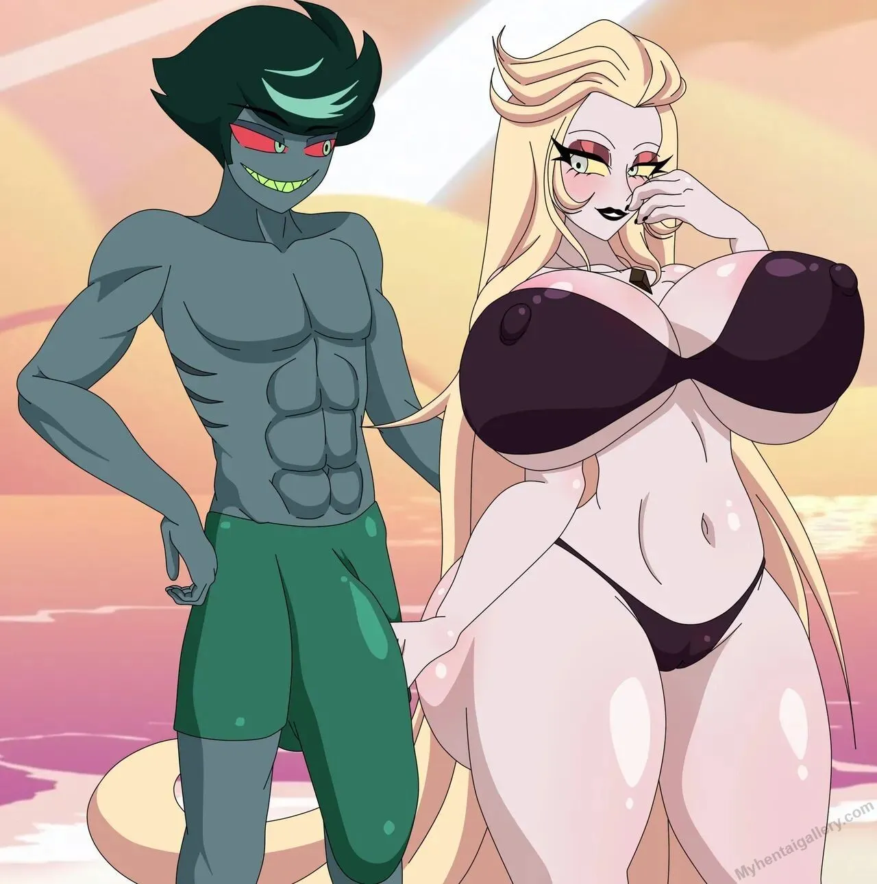 Seviathan x Lilith Hellaverse porno comics Cover