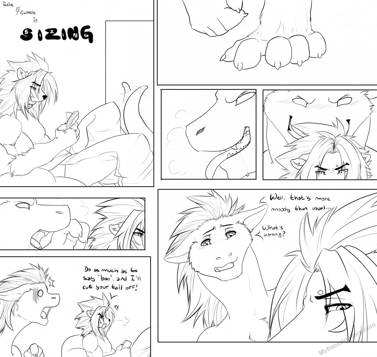 Sizing porno comics