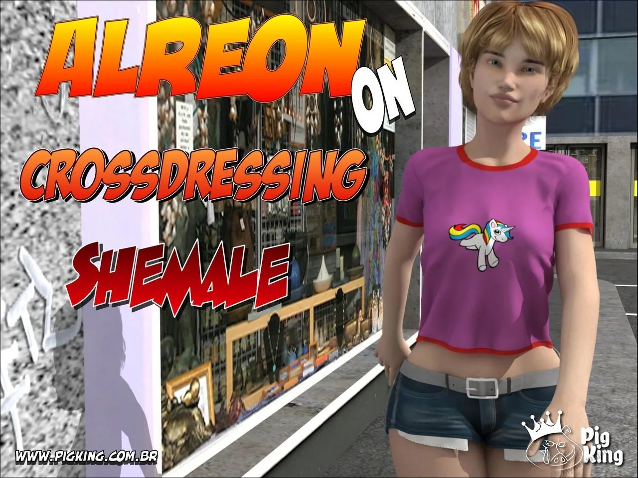 Alreon - Crossdressing porno comics Cover
