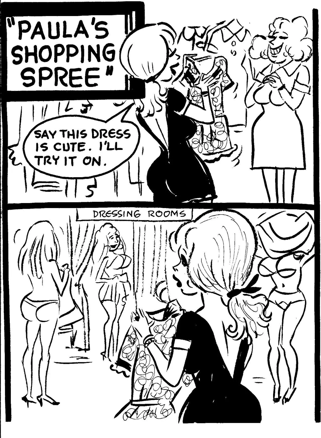 Four Very Bored Housewives 17 - Paula's Shopping Spree porno comics