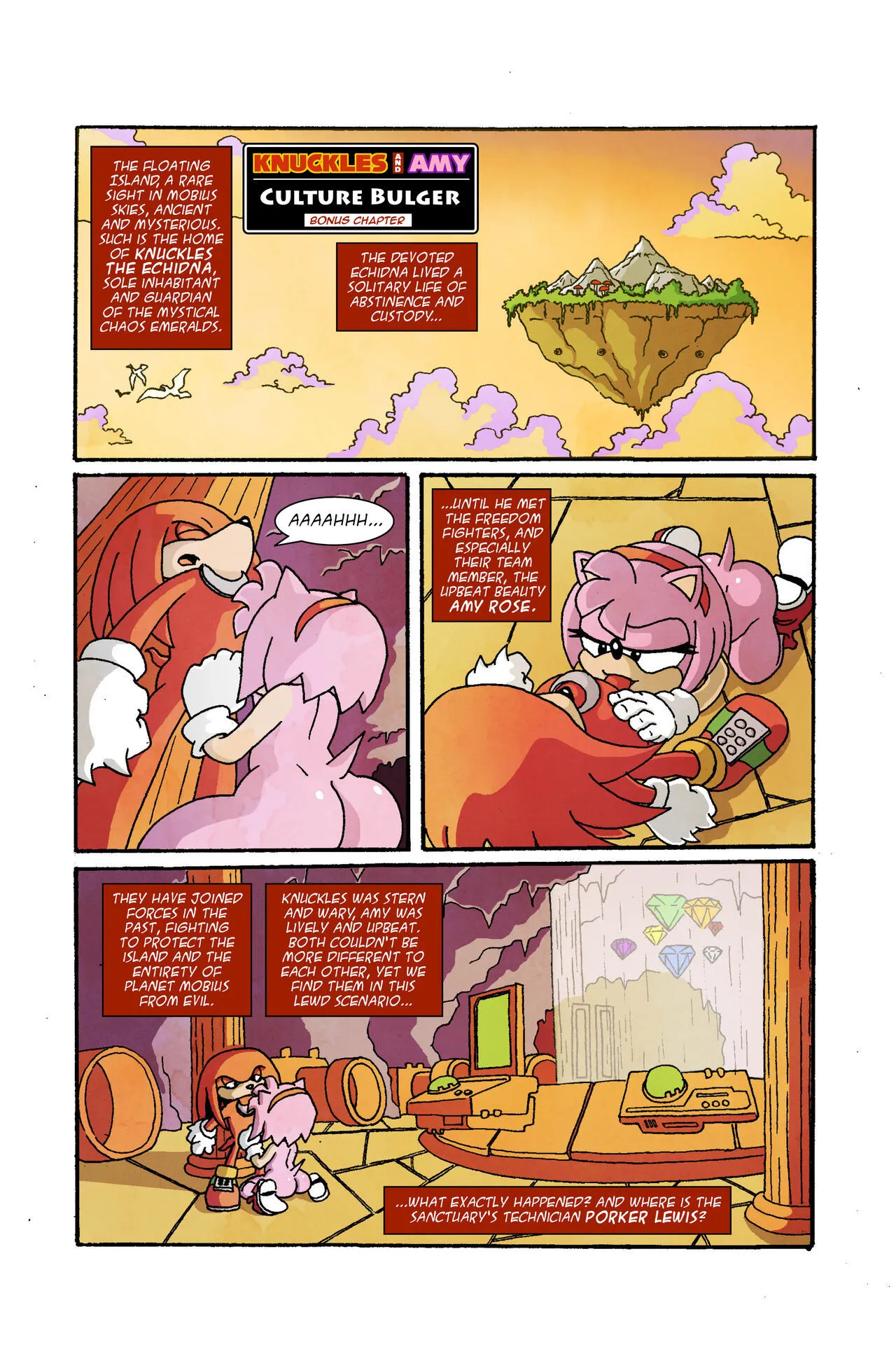 Knuckles And Amy - Culture Bulger porno comics