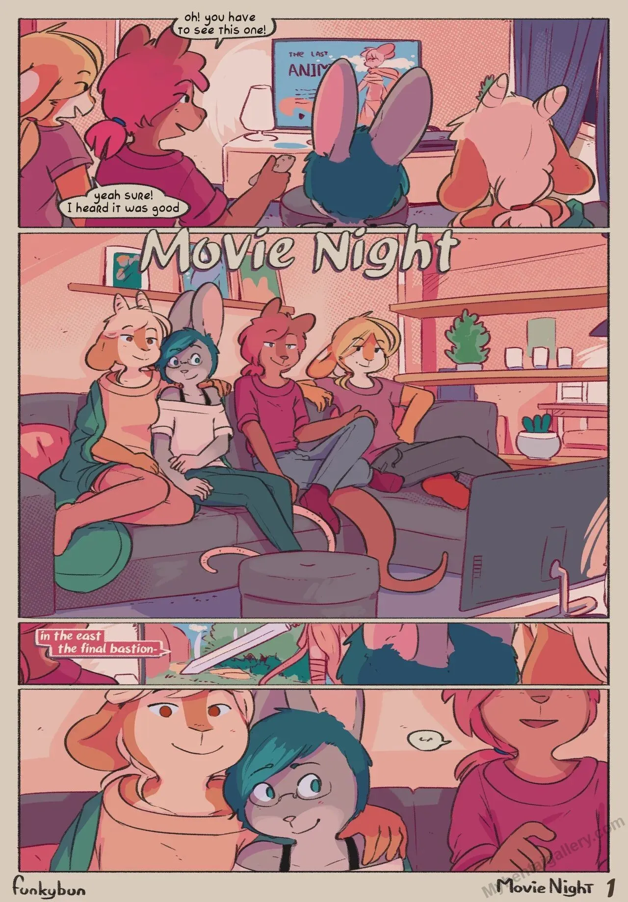 Movie Night porno comics Cover