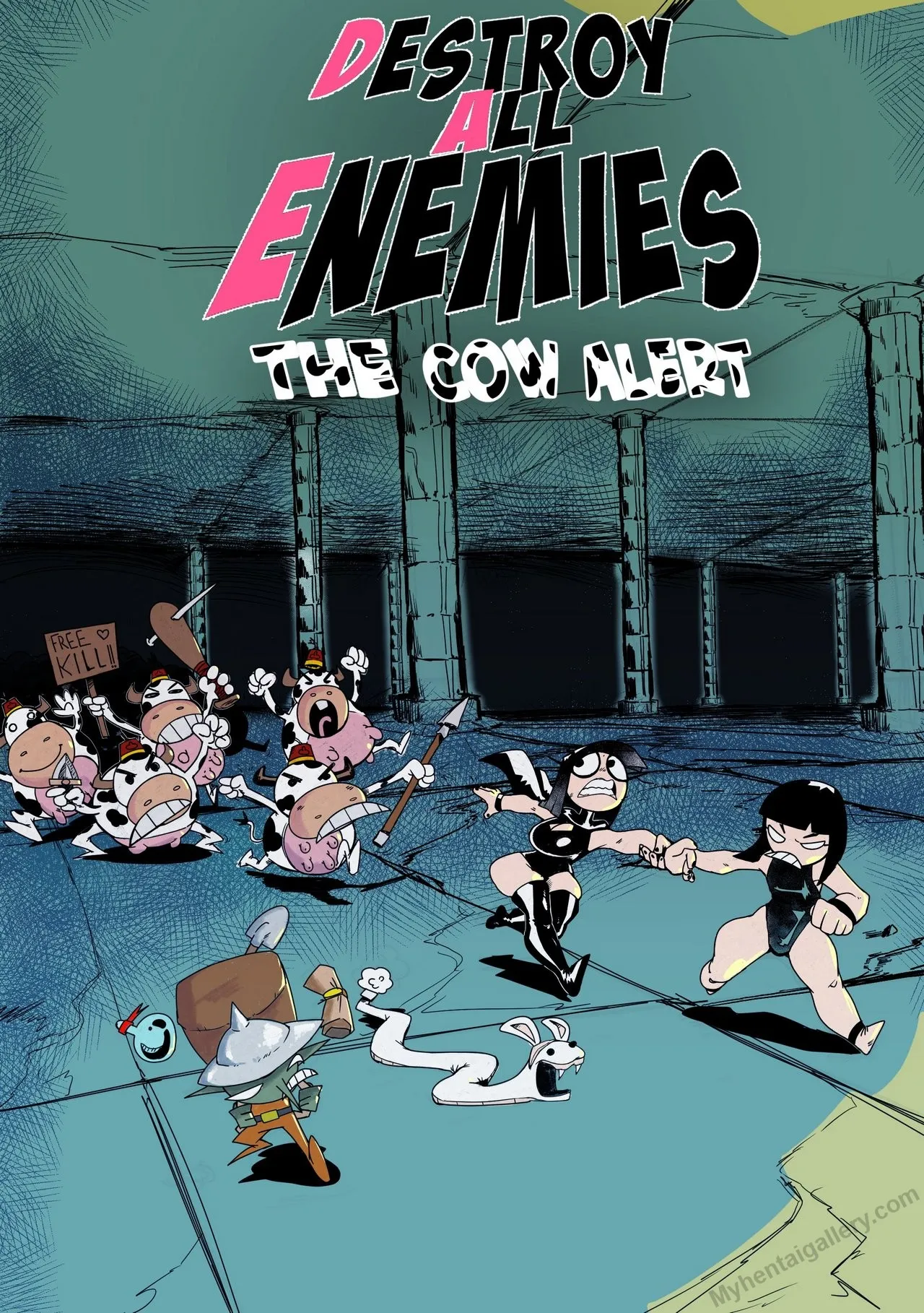Destroy All Enemies - The Cow Alert porno comics