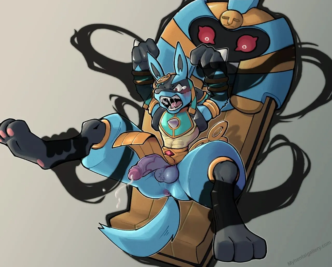 Lucario & Cofagrigus porno comics Cover