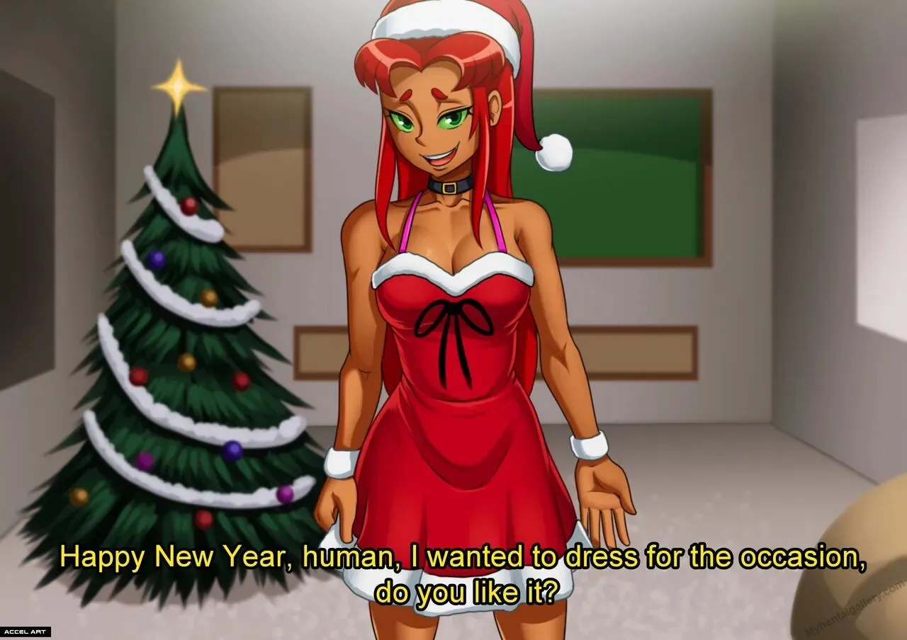 Starfire's Chirstmas porno comics Cover