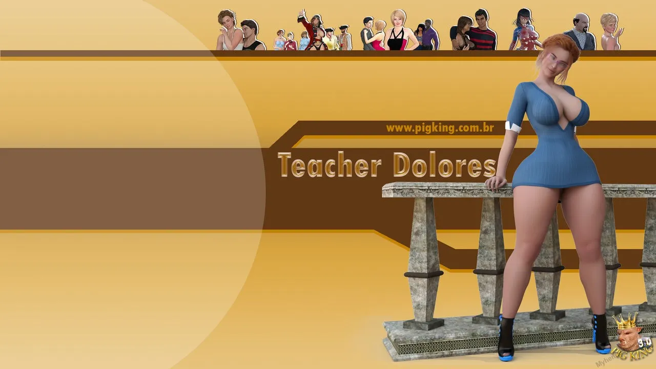 Teacher Dolores - Learning A Lesson porno comics Cover