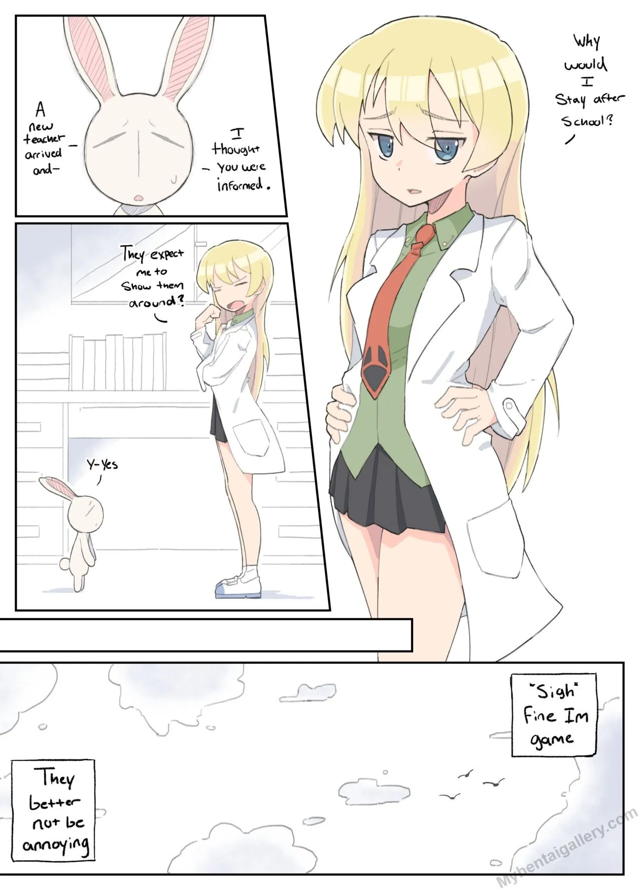 Rebecca's New Co-Worker porno comics Cover