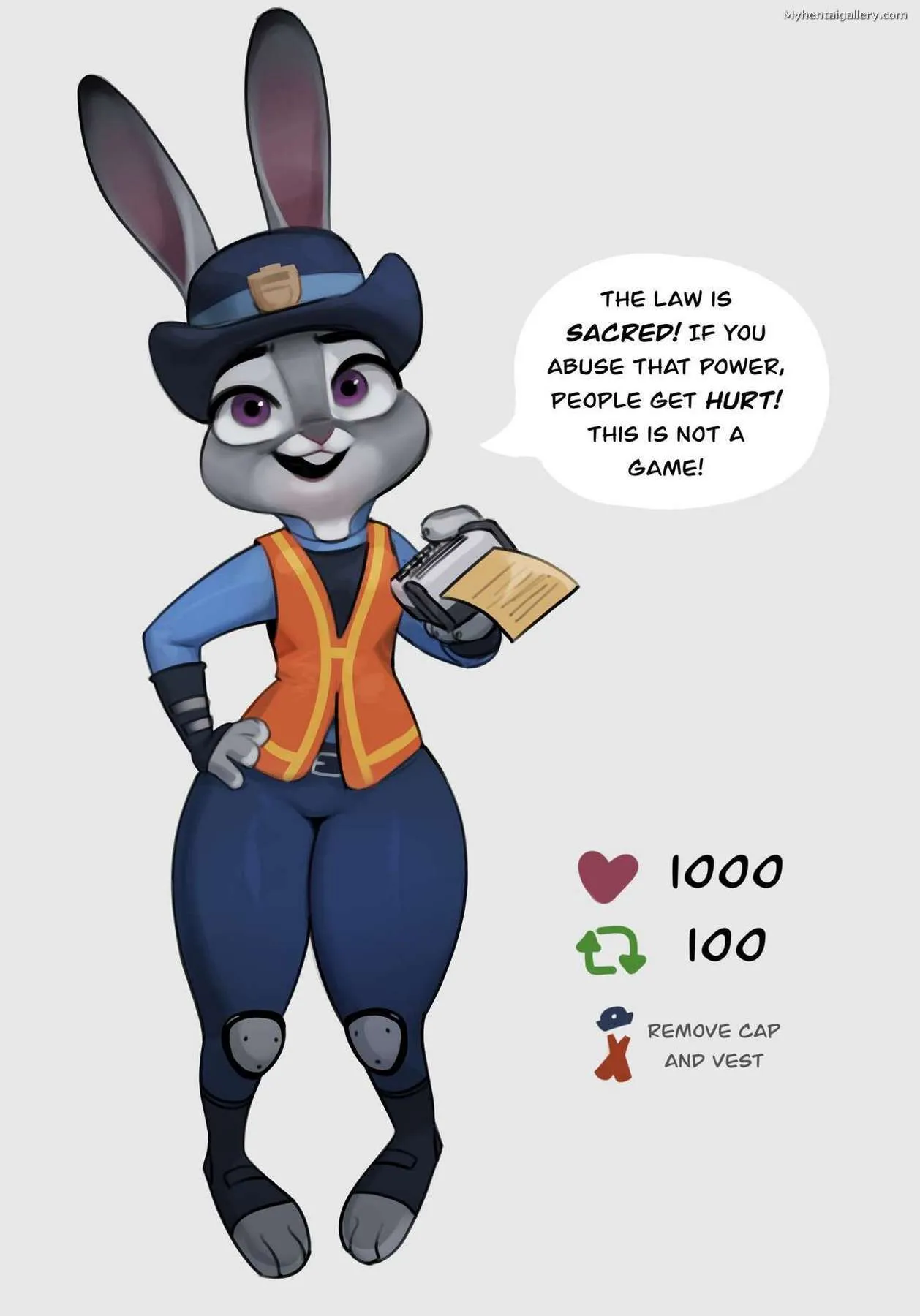 Judy Hopp's Strip Game porno comics