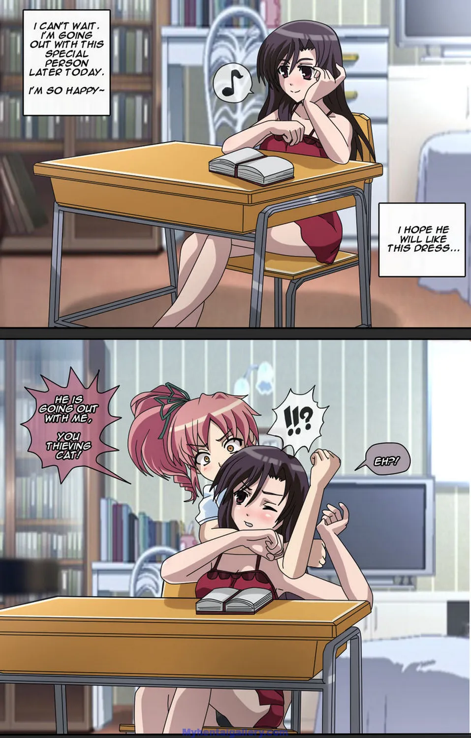 Yandere Catfight - Kotohana Vs Haruka Rematch porno comics