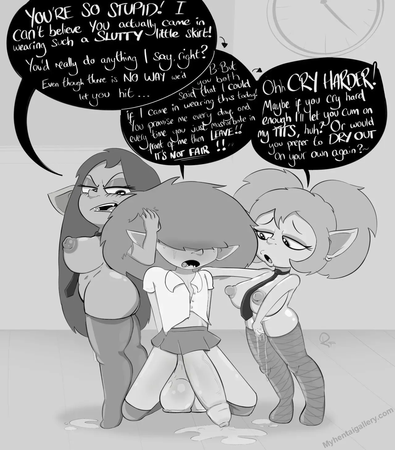 Roon Forced To Wear School Uniform Haha porno comics