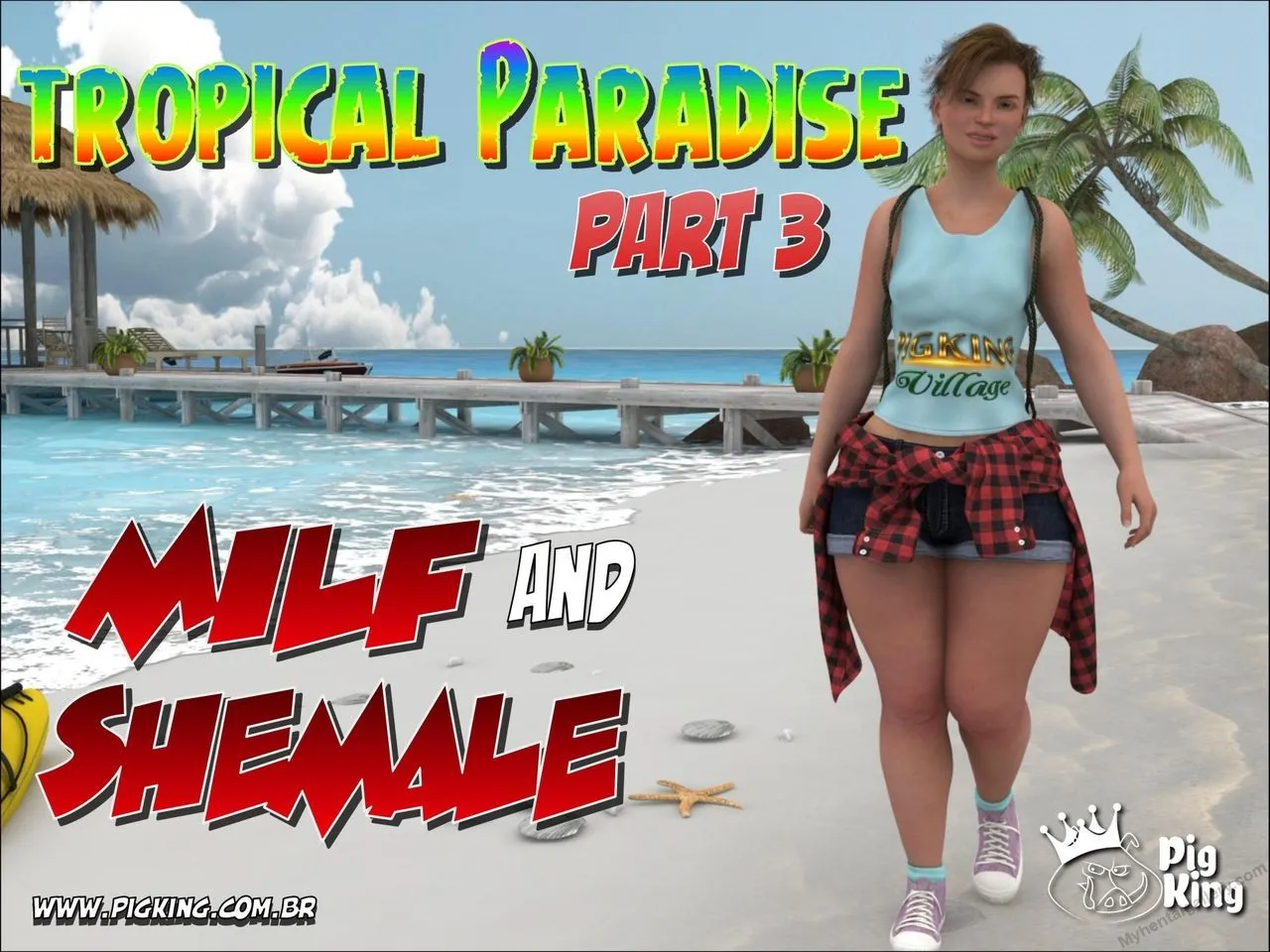 Tropical Paradise 3 porno comics Cover