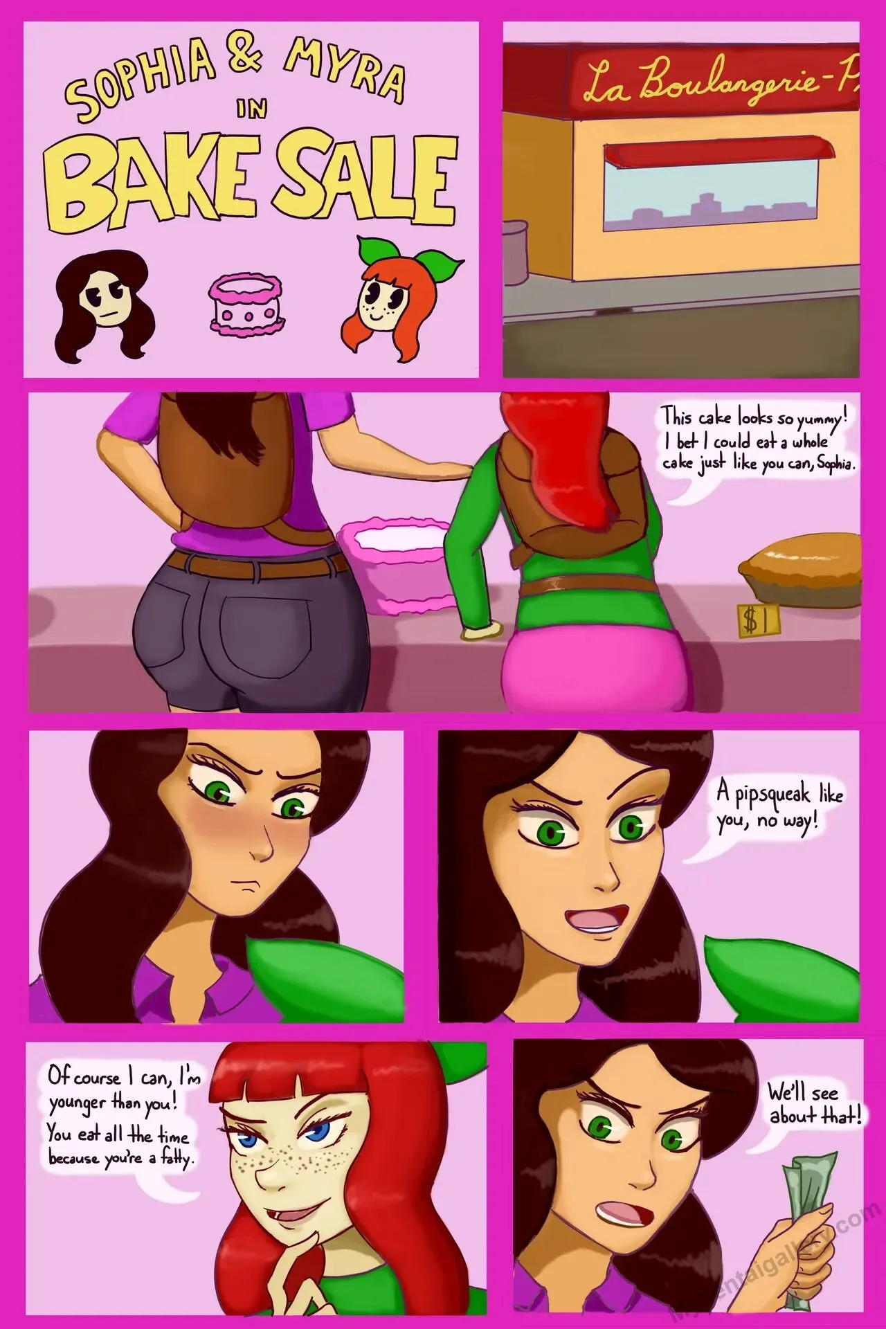 Sophia & Myra - Bake Sale porno comics Cover
