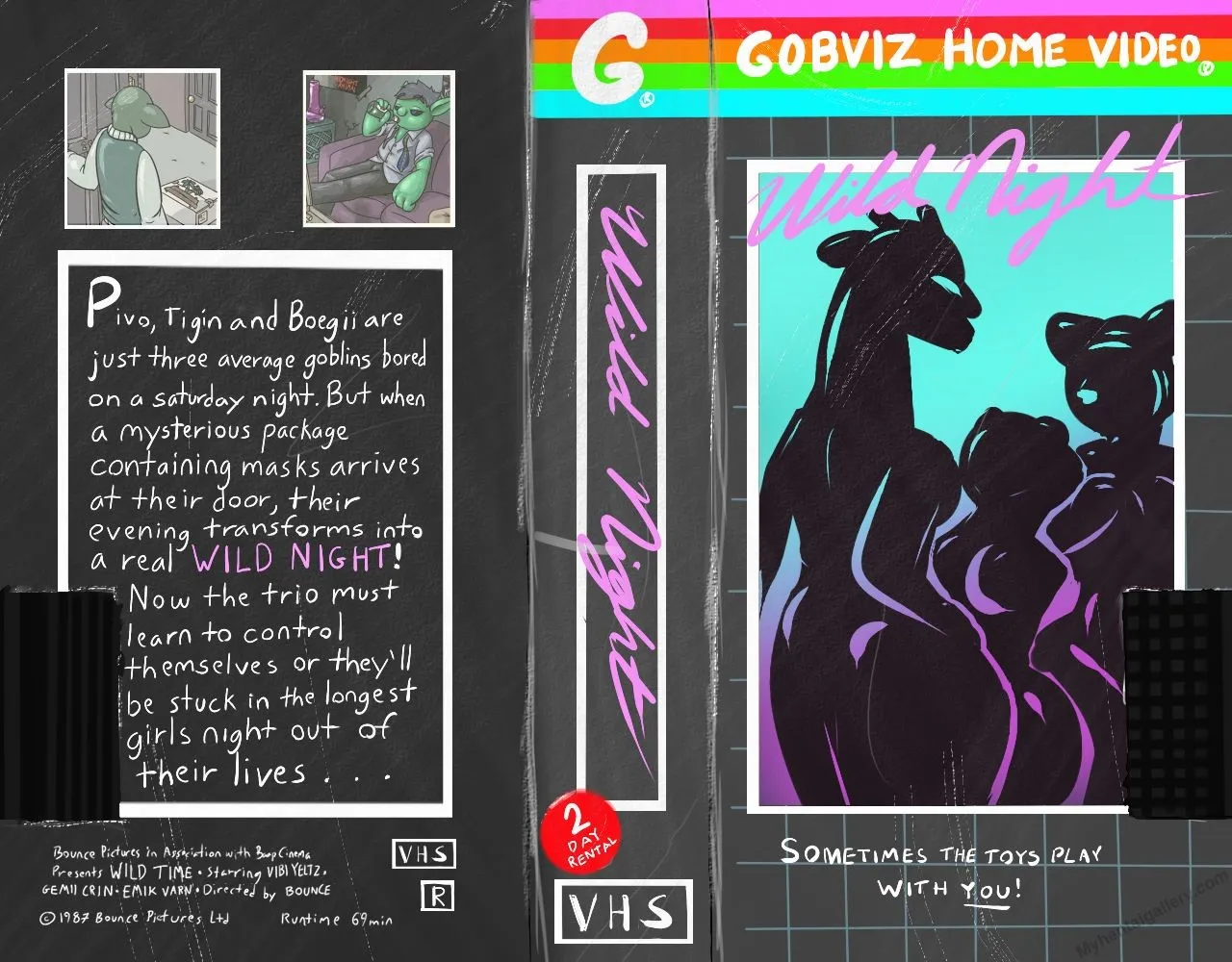 Wild Night! porno comics Cover