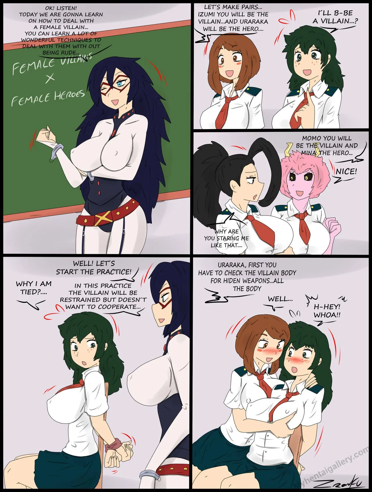 Hero Training porno comics Cover