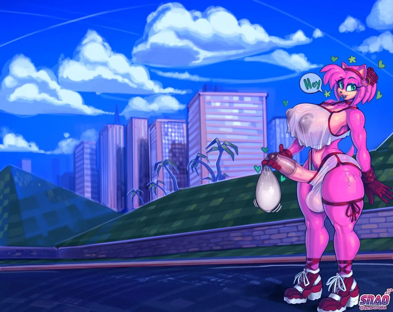 Amy Rose Milkshake Company porno comics