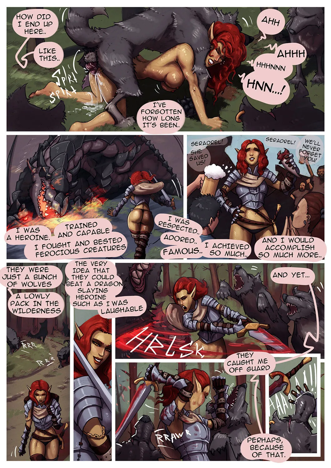 Seradrel - Raised By Wolves 1 porno comics