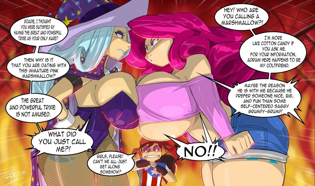 Trixie Vs Pinkie Pie porno comics