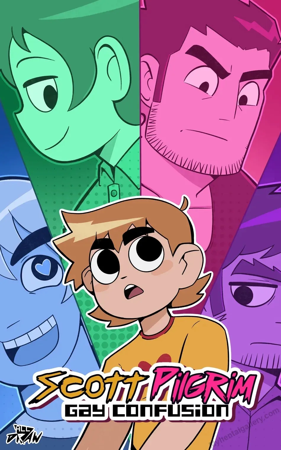 Scott Pilgrim - Gay Confusion porno comics Cover