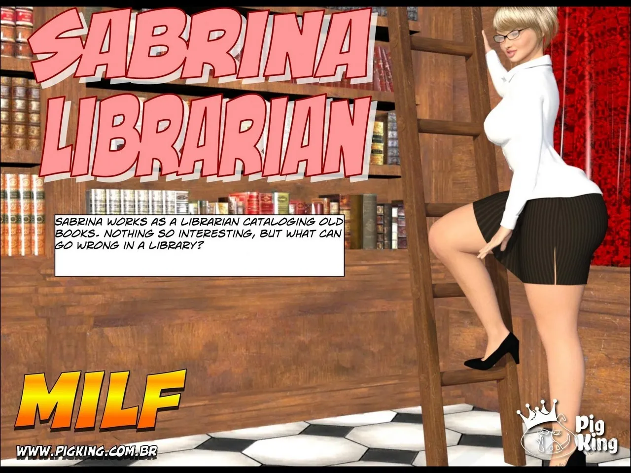 Librarian porno comics Cover