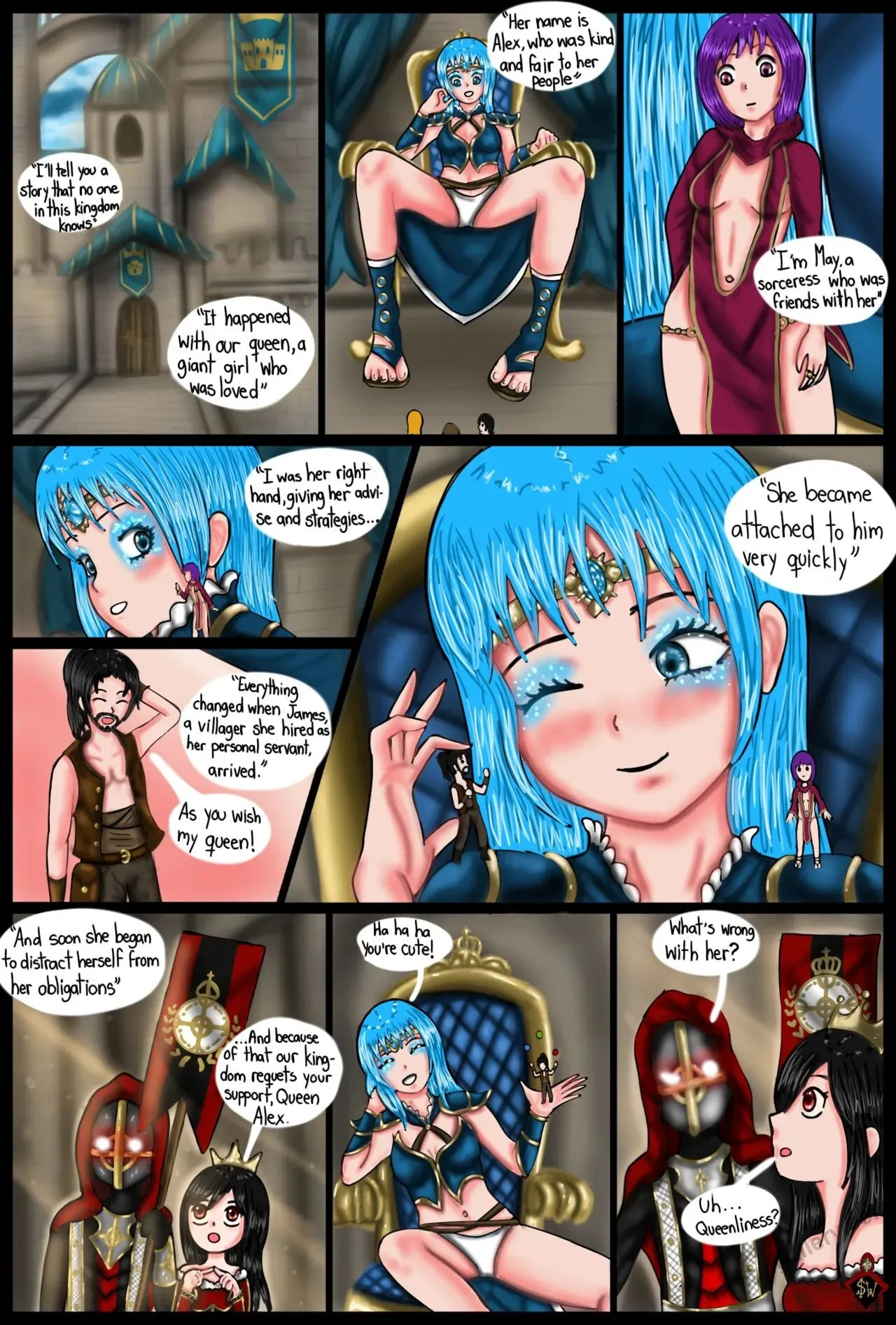 The Story Of The Queen Alex porno comics Cover