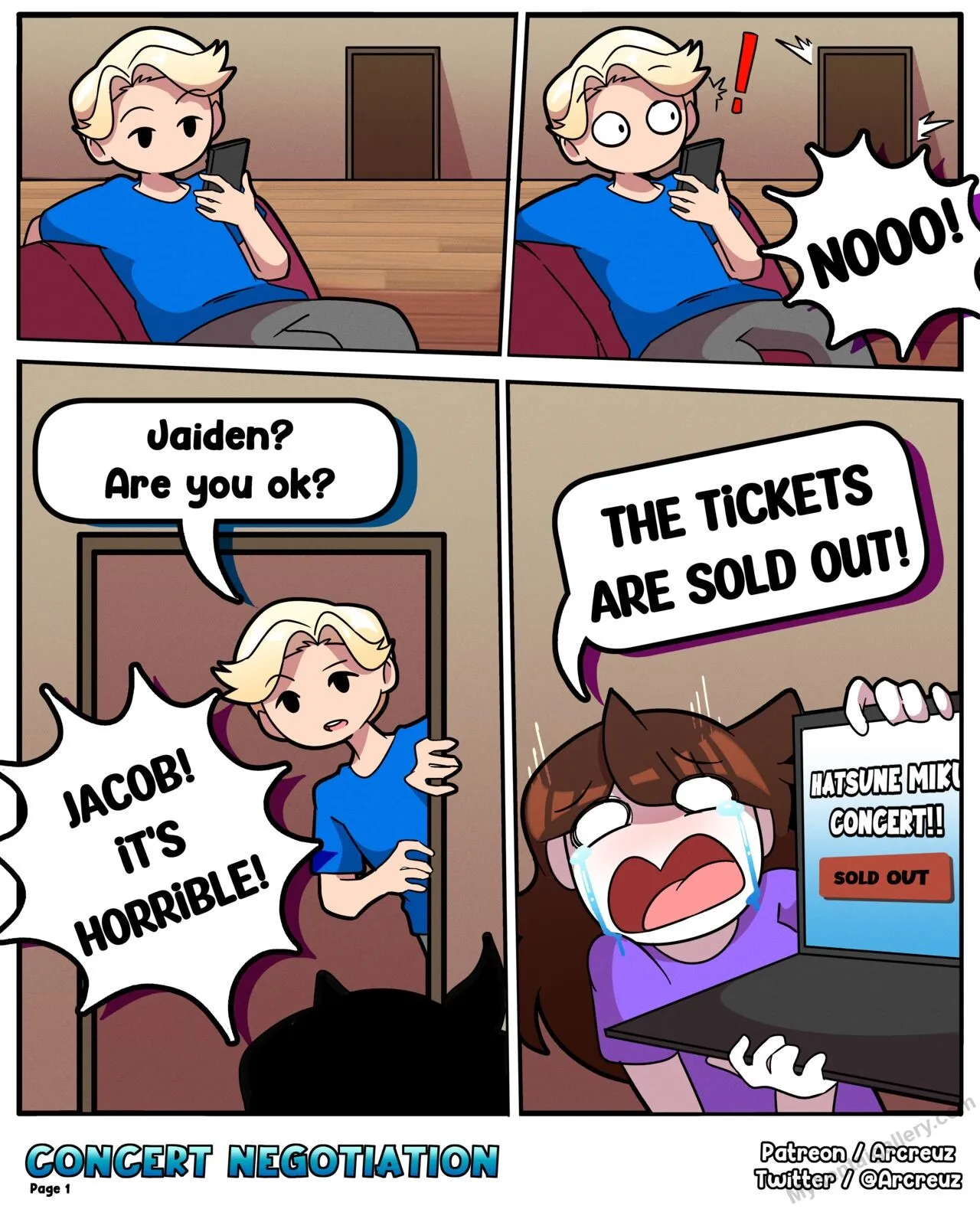 Concert Negotiation porno comics Cover