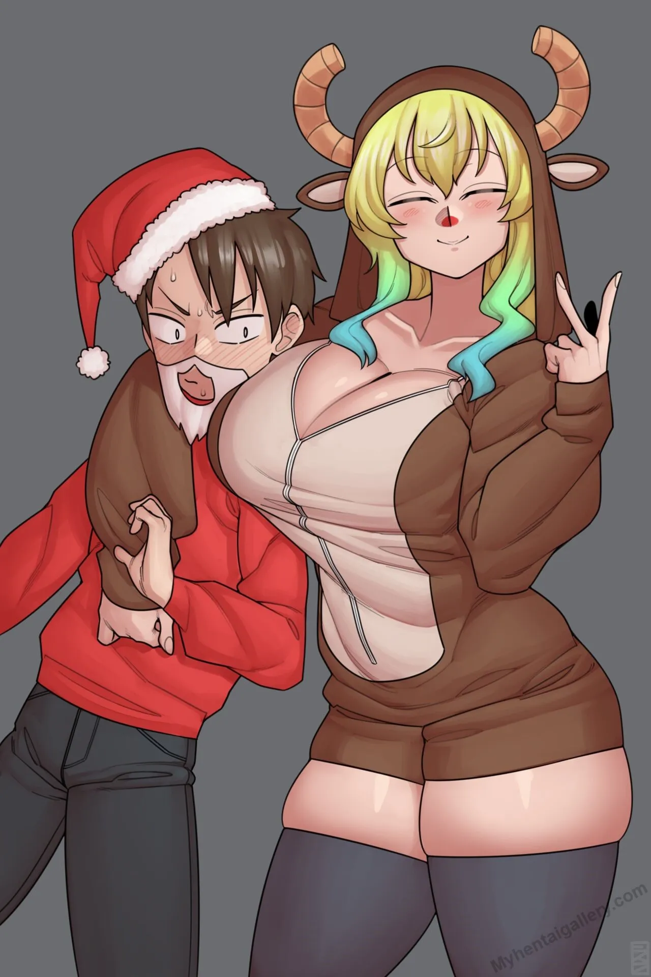 Lucoa's Xmas porno comics Cover