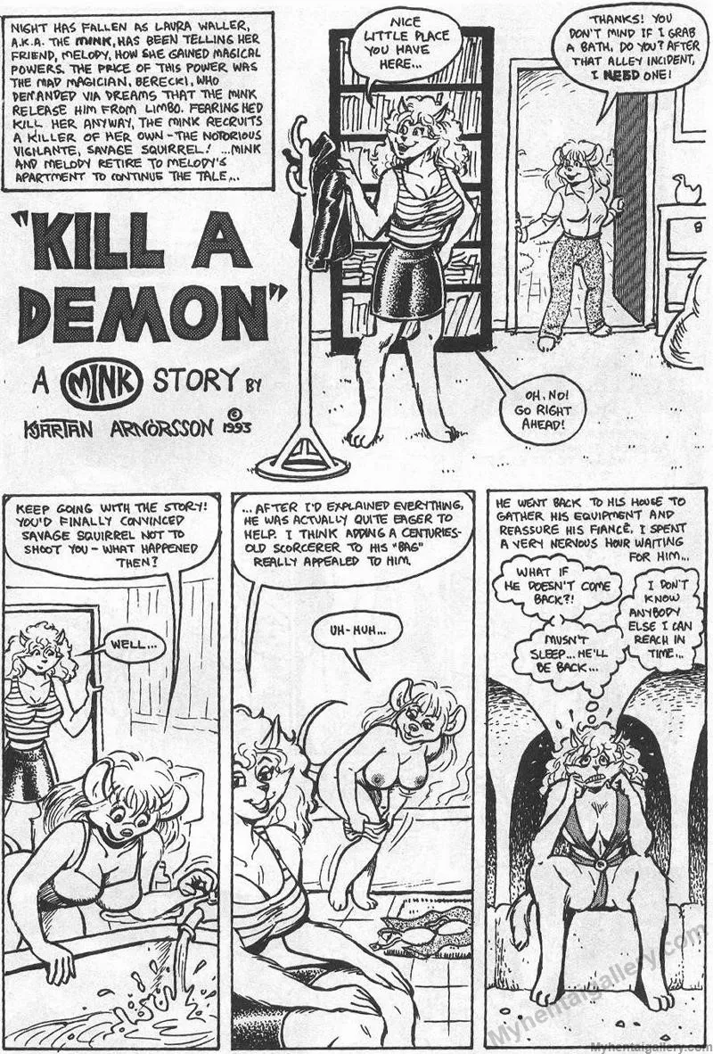 The Mink - Kill A Demon porno comics Cover